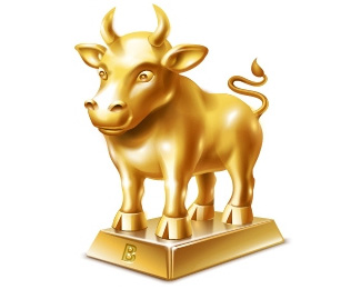 黄金牛写实图标设计欣赏标志logo设计含义品牌策划vi设计介绍