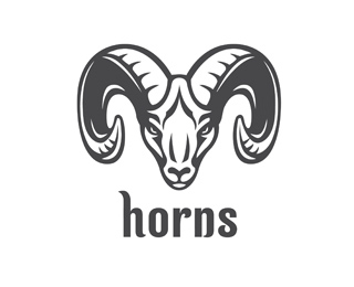 horns山羊头标志logo设计含义,品牌策划vi设计介绍