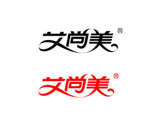 爱尚美公司字体标志logo设计含义,品牌策划vi设计介绍