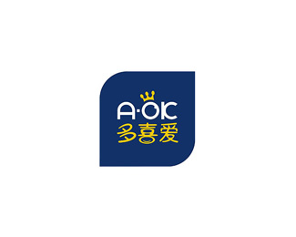 多喜爱aok标志logo设计含义品牌策划vi设计介绍