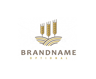 小麦粮食图案标志logo设计含义品牌策划vi设计介绍